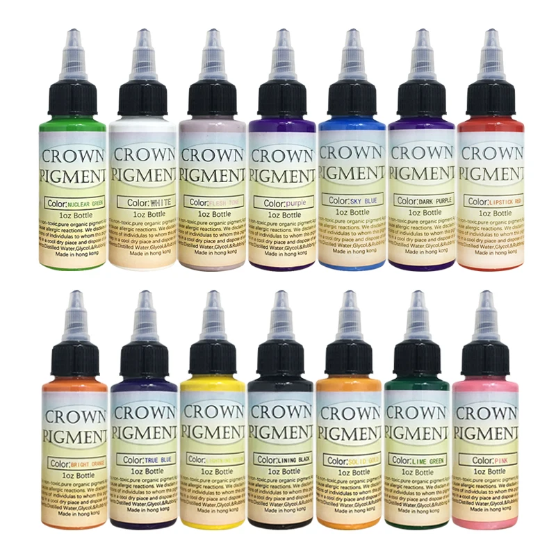 Радужный Средний порошок, гранулированные растительные татуировки, пигментные чернила