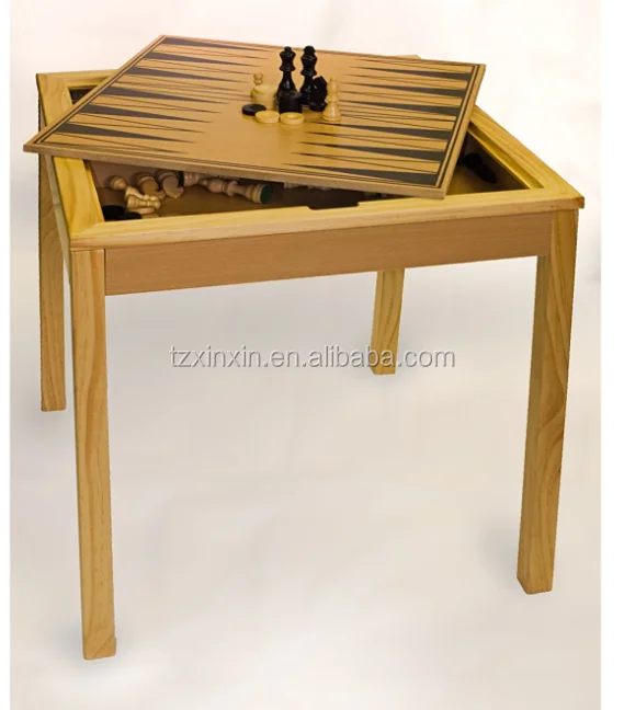 Outdoor Chess Table Marble Non-foldable  Magnetic Wooden Backgammon Chess Table Set Board Antique Acrylic Large Size