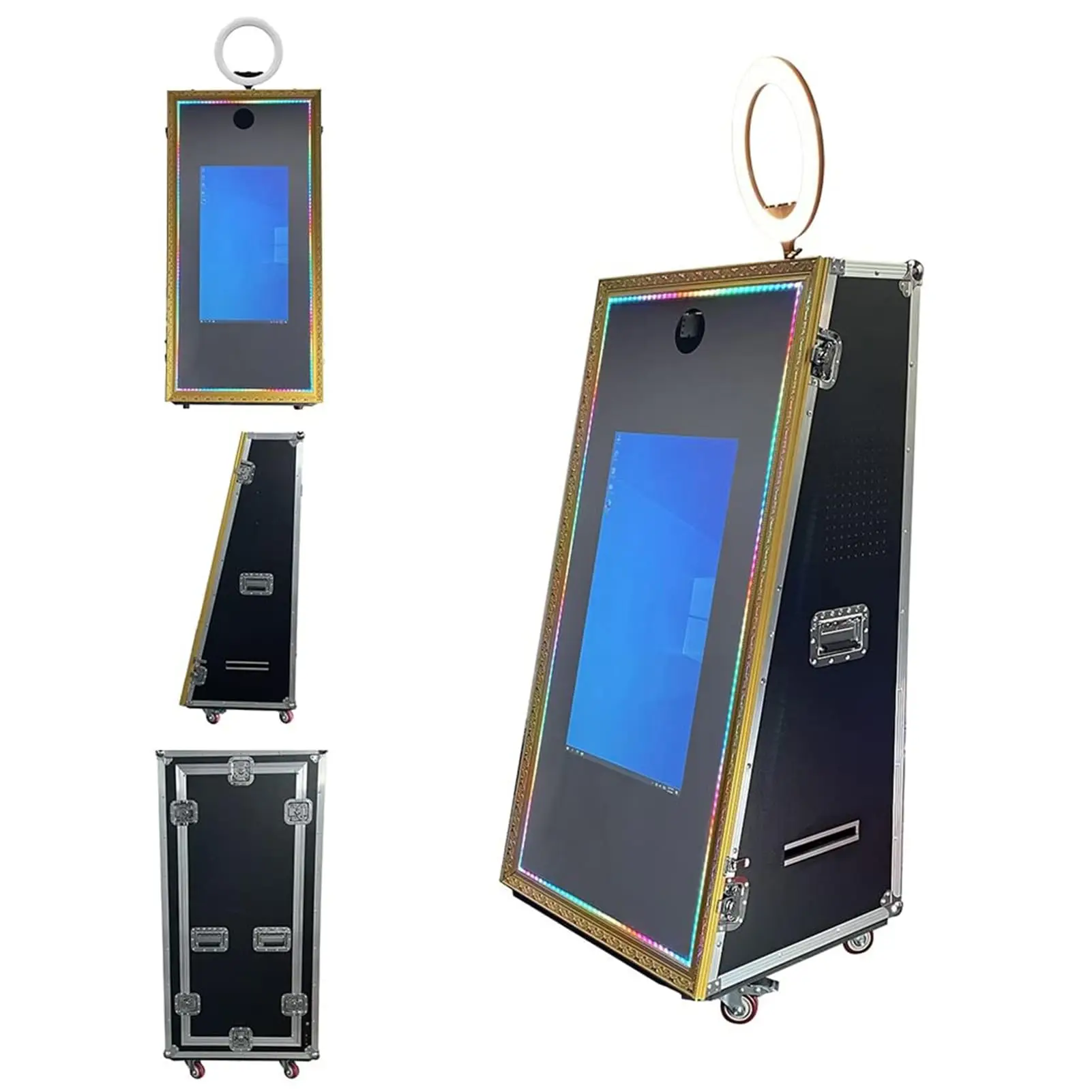 mirror photo booth with camera slim luxury mirror booth accessories portable mirror photo booth flash large