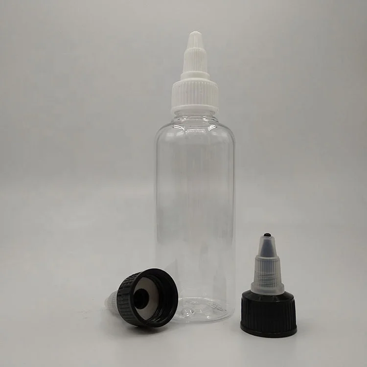 Empty Plastic Liquid Squeeze Bottle With Sharp Mouth Nozzle tips