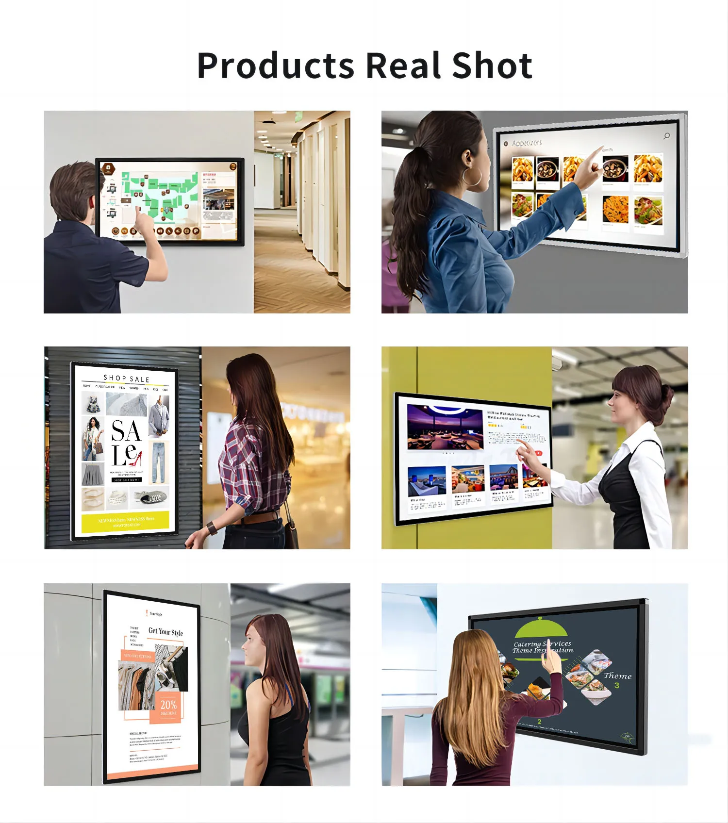 OEM 49 Inch 4k Wifi Lcd Digital Signage And Displays Touch Digital Signage Equipment For Shopping Mall