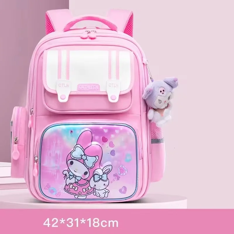 GQ bags New fashion cartoon students Grade 1-6 schoolbag large capacity ridge protection backpack mochila escolar