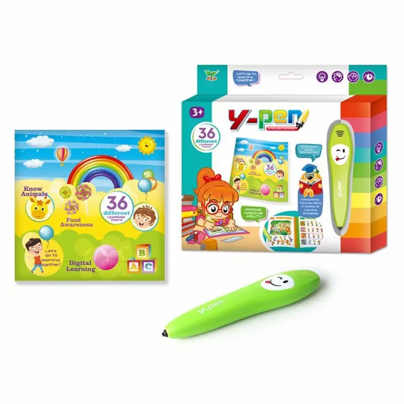 Игрушка говорящая английская Логика для чтения звука Y Pen детская умная цифровая ручка обучающая машина детей