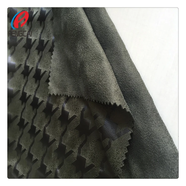 Популярный дизайн крокодиловой кожи бронзовая ультра замшевая ткань для сумки