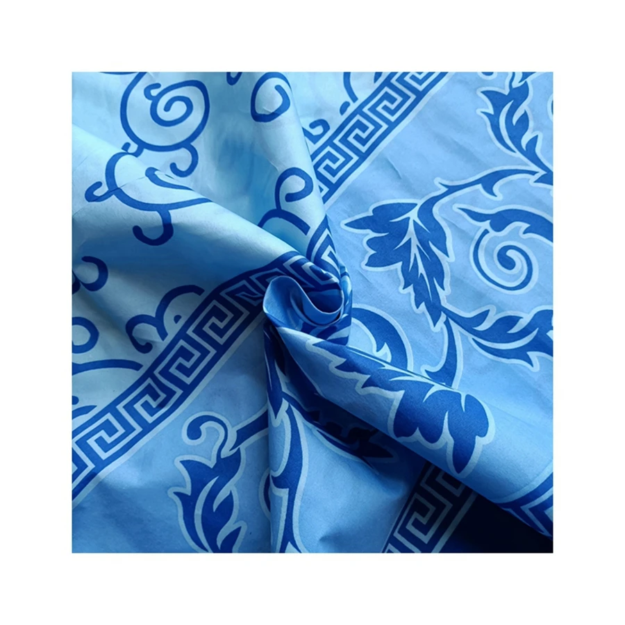 Promotional top quality classical textile material prints high class bedding fabric