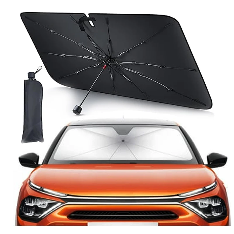 Factory Custom Outdoor special Uv protection Thermal isolation   Portable Foldable Umbrella Style Sunshade Car Windshield