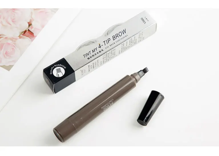 Premium 3d Eye Brow Pencil Waterproof With Sharp Nib Long Lasting Professional Fine Sketch Liquid Eye Brow Pen