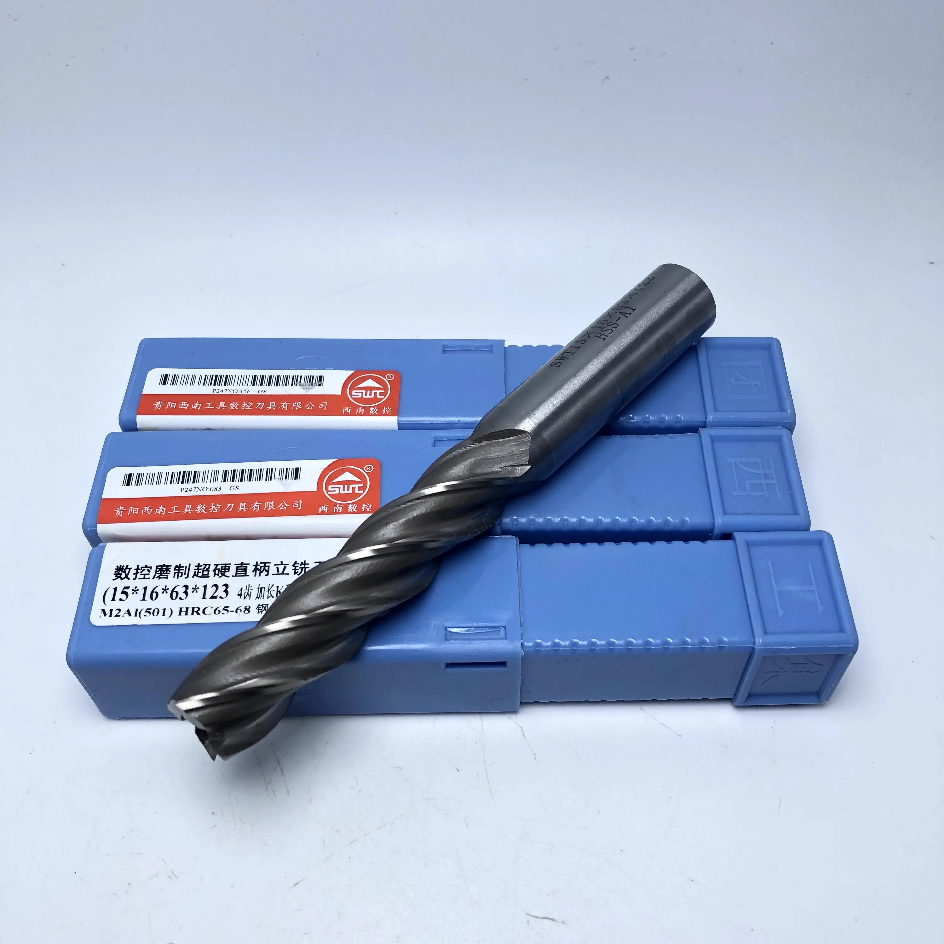 HSS Full Ground End Mill With 2/3/4 Flute For Metal Cutting Wholly Ground Precision End Mills