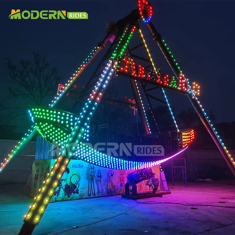 cheap attractive 32 seats  colorful fashion thrill amusement park rides equipment pirate ship ride for sale