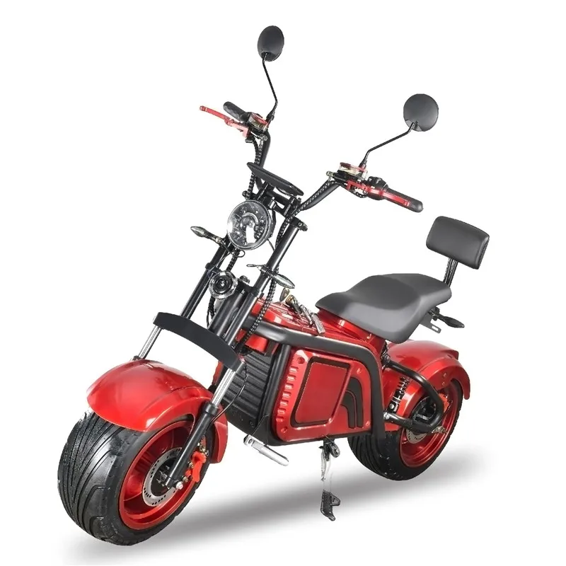 Dropshipping 2022 Latest Eec Coc Long Range 60V 30AH  2000w 3000W Fat Tire Motorcycles Electric Scooter Citycoco