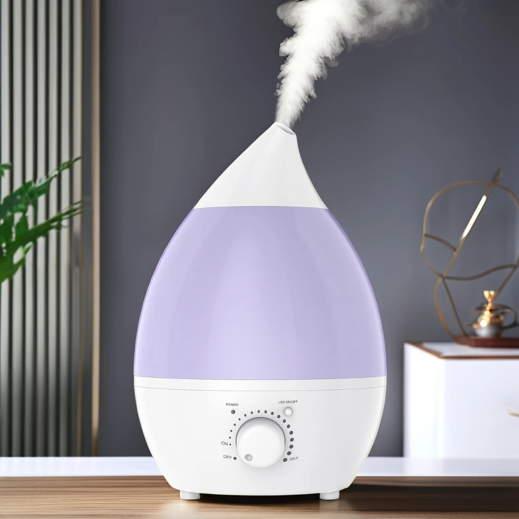 RUNAL 2.5Liter Tear Shape 2300Ml 2400Ml Humificador 2400 2500 Ml 2.5 L Large 2.6L Smart Ultrasonic Air Humidifier For Home