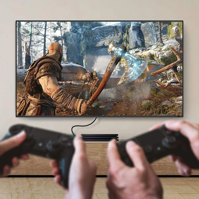3D 4K 2160P 1080P штекер-штекер позолоченный Высокоскоростной конвертер HDMI