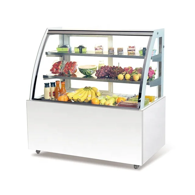 XiMaiD LDZ-F09J Air-cooled Counter Fridge Small Table Top cooler cake display Showcase Refrigerator cabinet