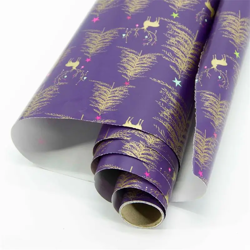 2020 quality one side printing packing tissue paper, Custom decorative gift wrapping paper roll, Colorful gift packing paper