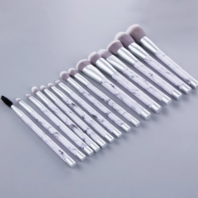 
Miyaup marble handle and bag makeup brushes set 15 pcs gorgeous makeup brush wholesale customized make up brush set 