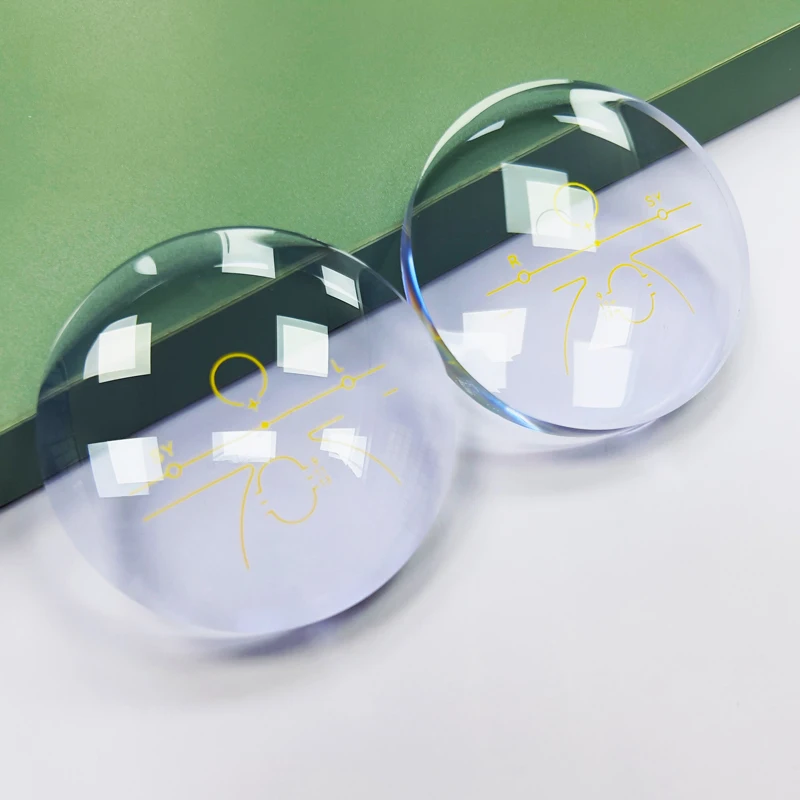 CR39 semi finished photochromic lenses SF 1.56 photogrey brown progressive AR coating optical lens