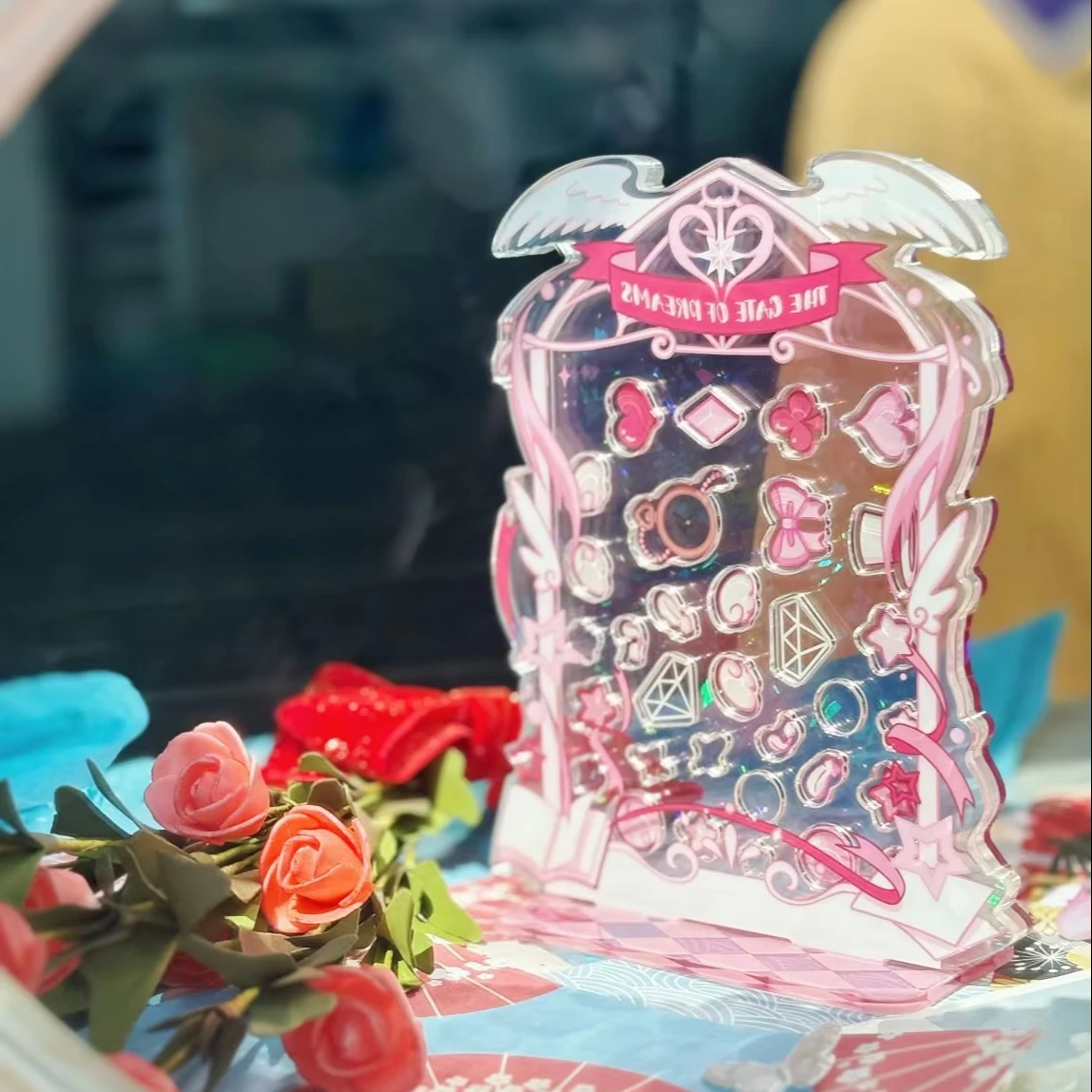 OEM Blue Acrylic Magic Gate Photo Frame Plastic Crafts for Animated Decorative Effect