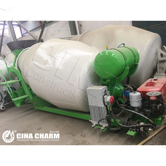 Mixing capacity 3CBM Multi-functional rotate concrete mixer bucket drum