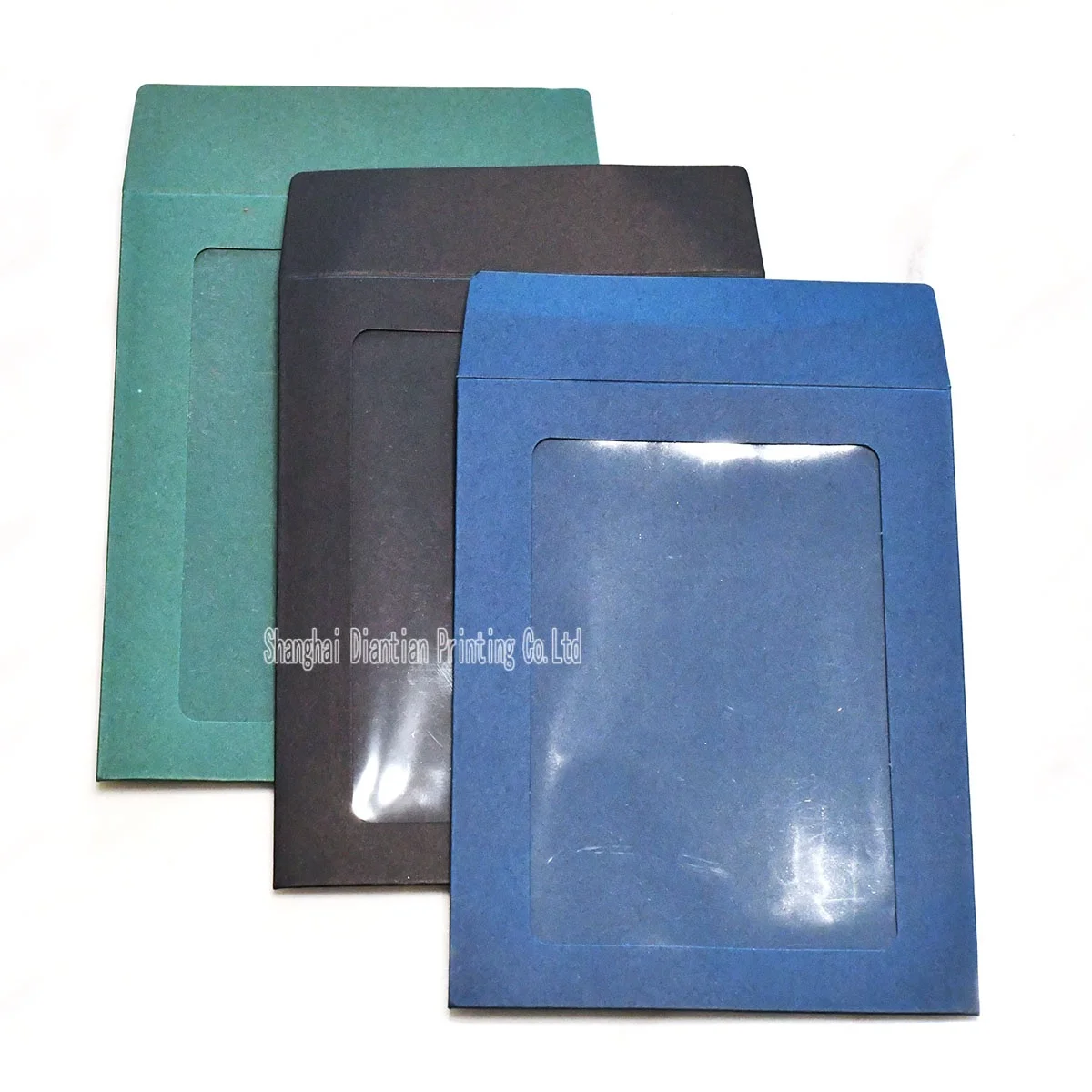 Gift Card Holder Envelope Custom Size Paper Envelope Package with PET Window