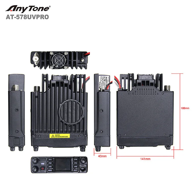 Anytone AT-D578UV PRO DMR цифровой радио высокой мощности 60 Вт Автомобильная материнская плата с GPS APRS иди и болтай