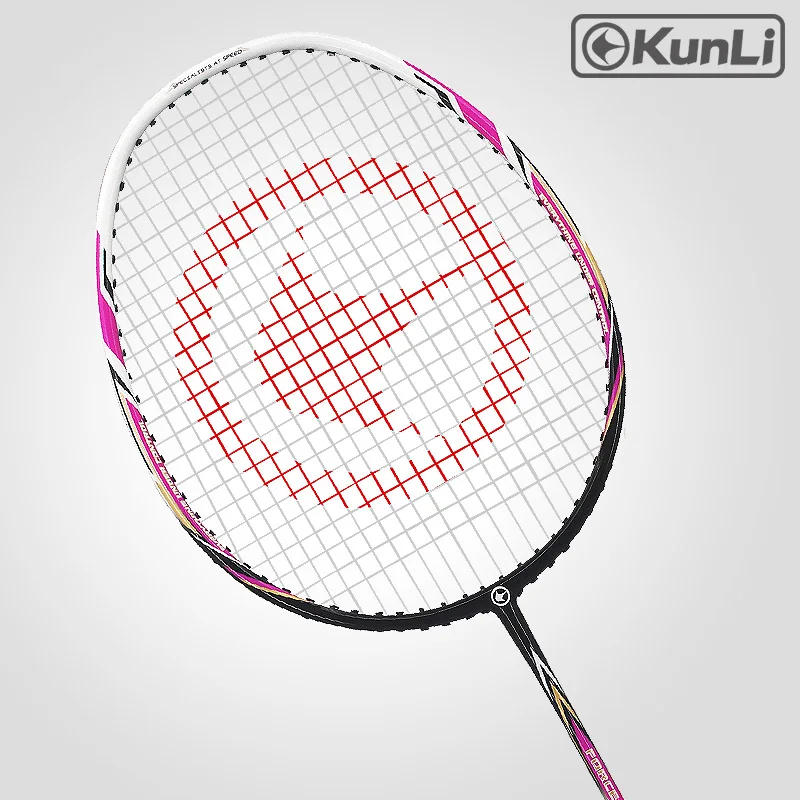 Ракетки для бадминтона KUNLI G2000/30000 из алюминия и углерода, ракетки для бадминтона для тренировок, 2 шт.