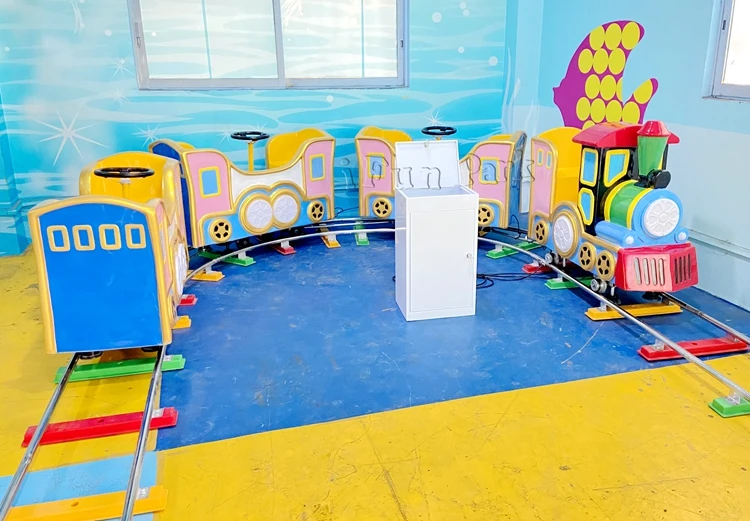 7 Seats Little Train Amusement Park  Equipment Kids electric amusement train rides