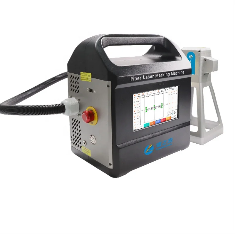 New Type Design Max 25W Handheld Portable Mini Fiber Laser Marking Machine with Touch Screen