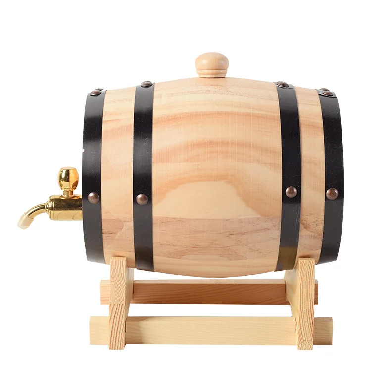 New Design Solid Wooden Wine Barrel Handcrafted  Whiskey And Wine Storage Barrel