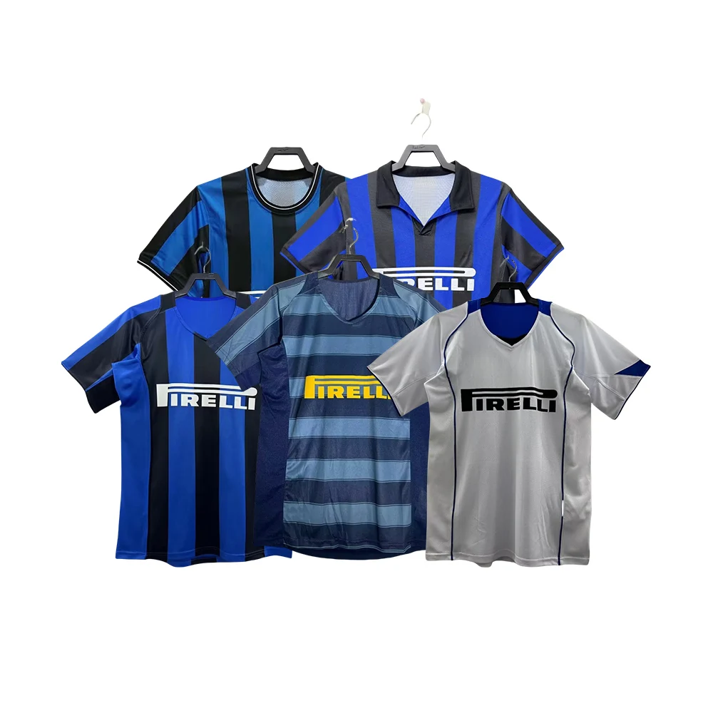 88-02  Retro Version AwayJersey Anniversary Thai Quality International Italy Football Club Soccer Shirt Football Jersey