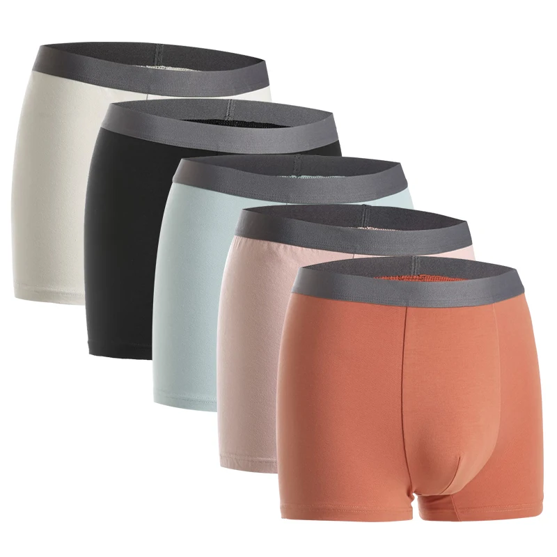 OEM мужские трусы-боксеры, Мужские дышащие трусы высокого качества, хлопковые трусы 95% 5% спандекс, мужские шорты-боксеры, нижнее белье