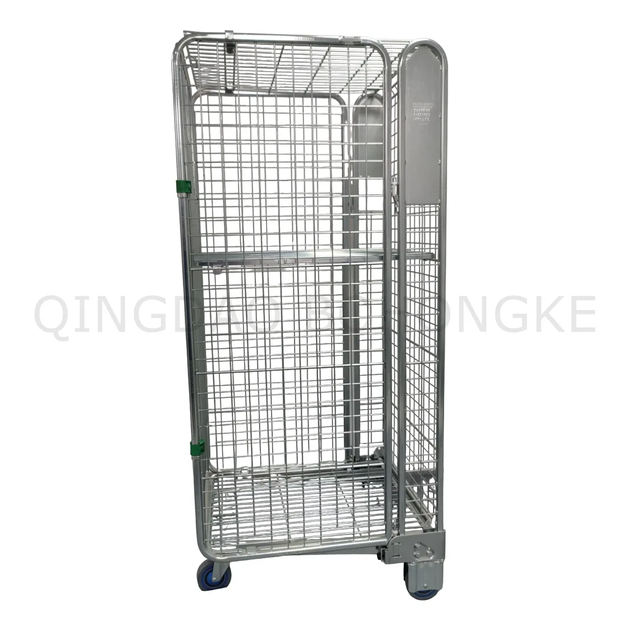 BHK08 Stout Multiduty 2 Doors Metal Trolley Warehouse Storage Mesh Roll Cage