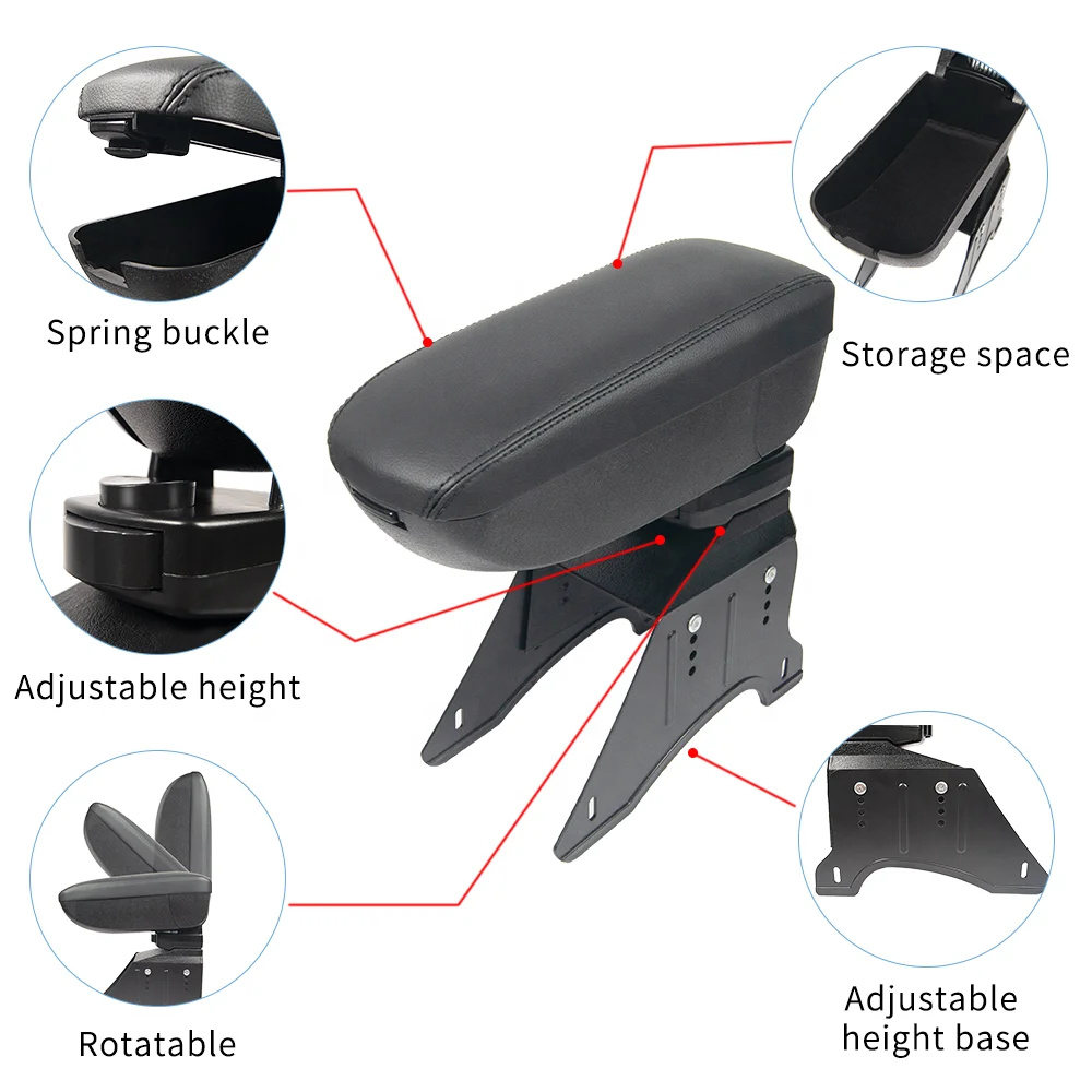 CarFu Car Accessories Factory Price Universal Car Armrest Storage Interior console box Decoration Organizer For Car