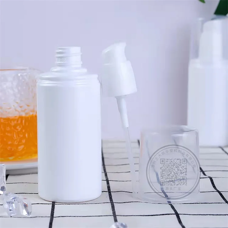 Factory wholesale plastic white lotion bottle 120ml airless body lotion pump bottles