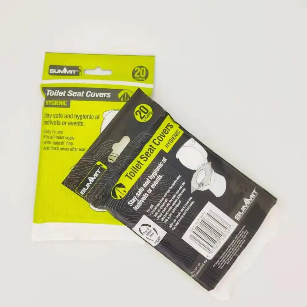 Custom processing bone chain bag packaging flushable disposable sanitary ware tissue paper toilet seat cover