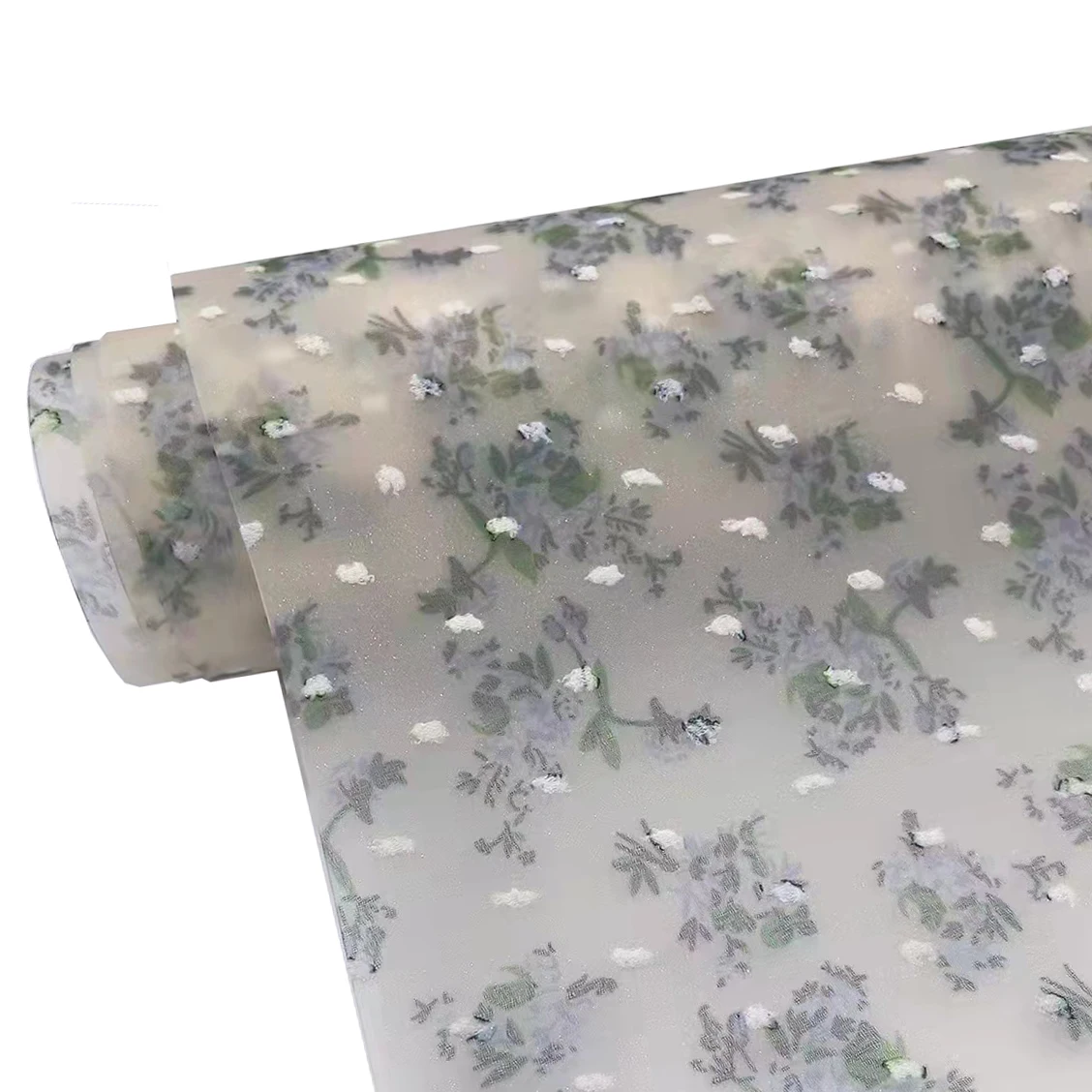Frosted embroider EVA transparent plastic roll film for making handbag/shoe material/cosmetic bag