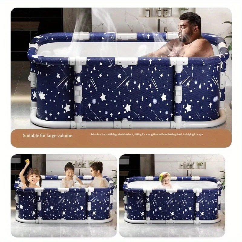 Foldable Large Adult Bath Tub Full Body Bath Tub Thermostatic Tub