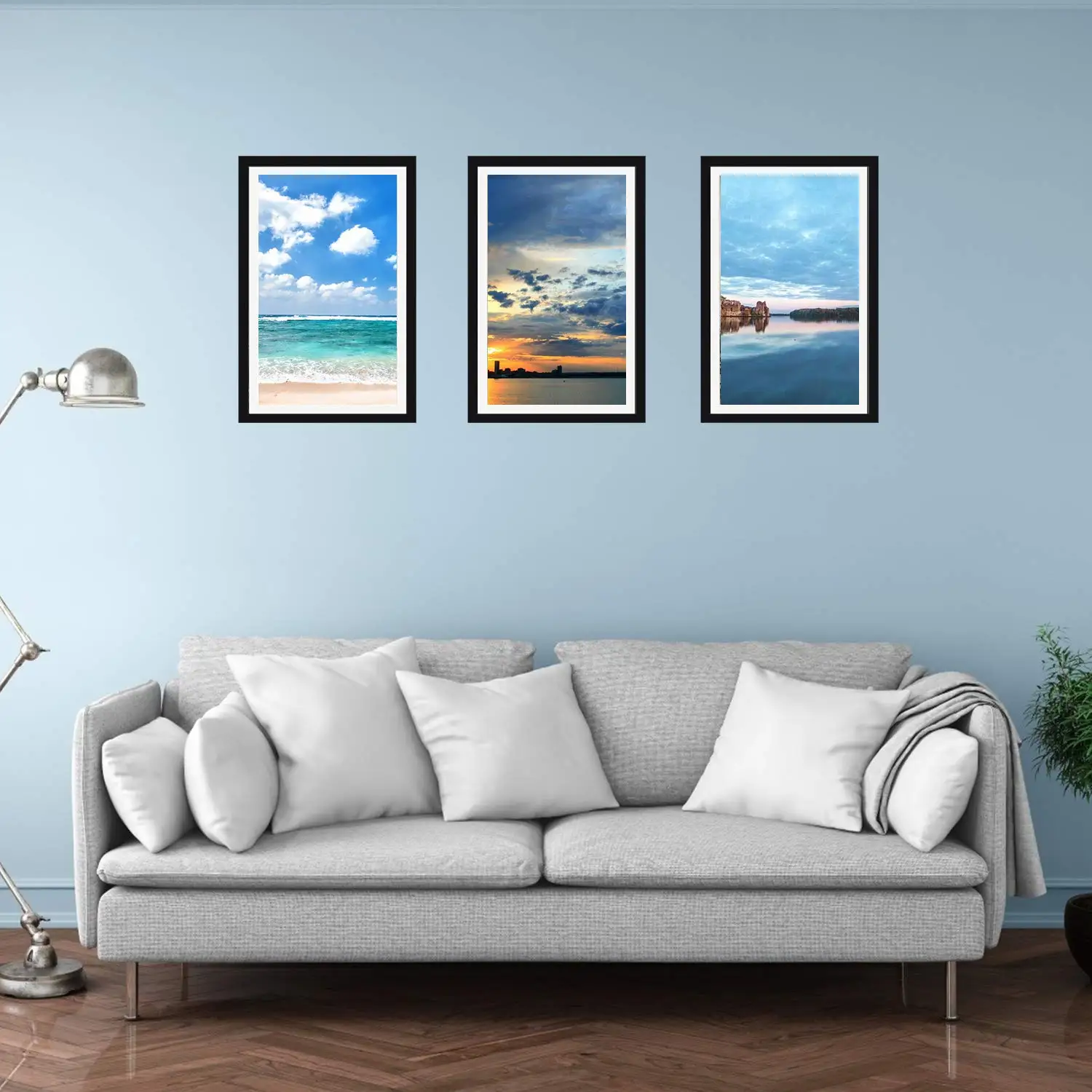 Wholesale Custom A4 Poster Black Wooden Photo Frame Picture Photograph Wall Creative MDF Wood Frame