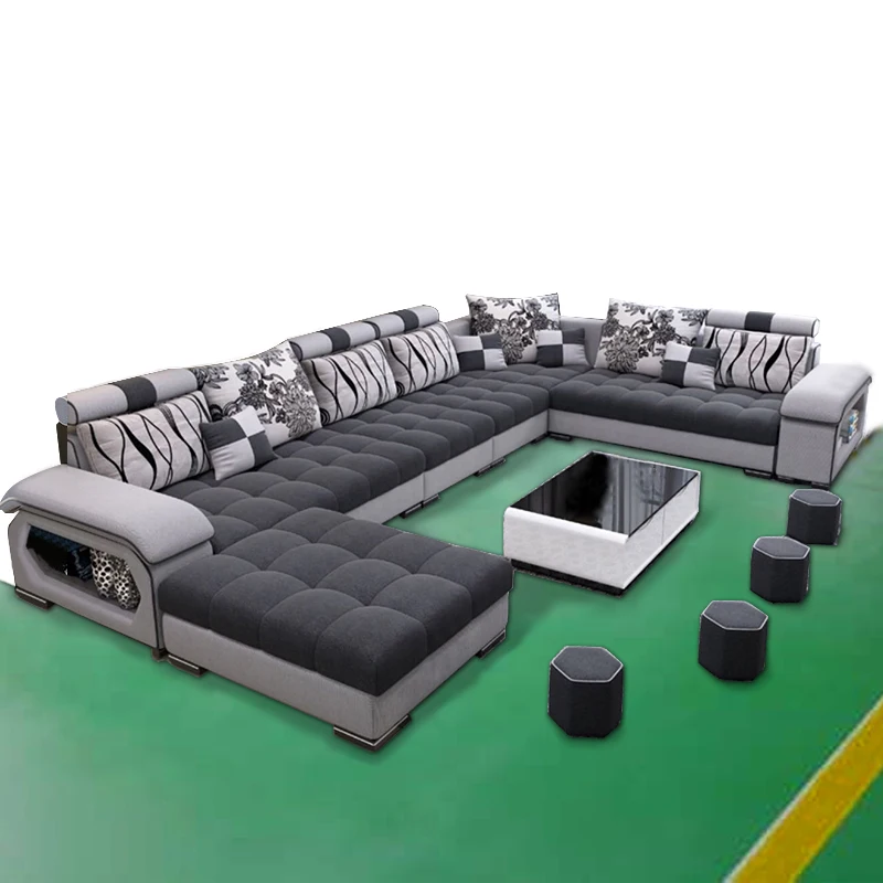 Sectional Sofa Guangdong Furniture Manufacturer Leather Sectional U Shaped Sofa Sofa Set Designs With Cheap Price
