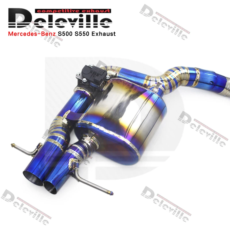 Professional Titanium Exhaust catback For Mercedes-Benz S500 S550 S63 AMG W222 5.5T 2014-2017 Muffler Catback System
