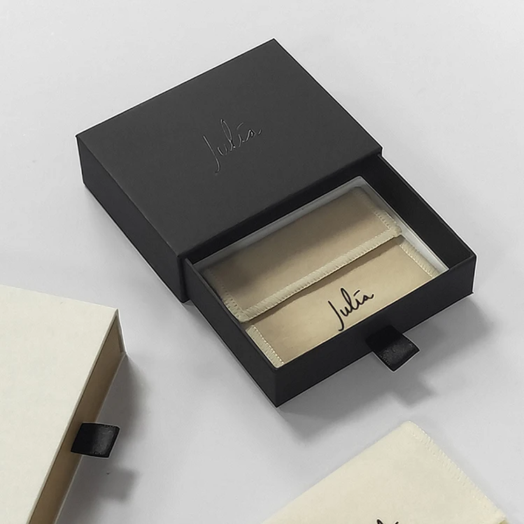 Small Personalised Customised Printing Luxury Paper Mini Ring Packing Custom Logo Cardboard Jewelry Gift Packaging Jewellery Box