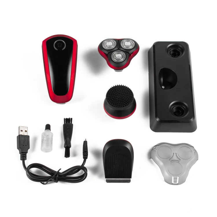 maquina afeitadora washable rasor close shave  floating head men electronic 3 in 1 shaver