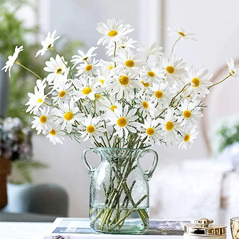 DREA white chrysanthemum small daisy artificial decorative flowers for home wedding decoration