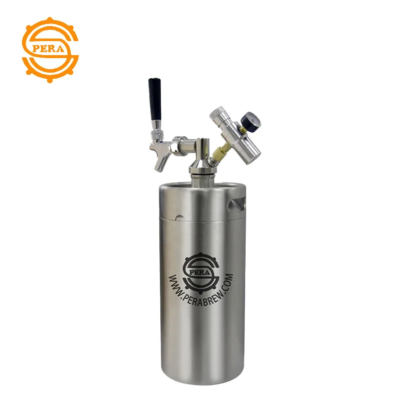 5l Mini Beer Keg Growler With D Type Beer Spear Dispenser System Co2 Draft Beer Faucet With Perfect Pour Regulator
