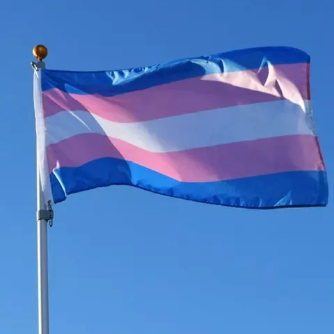 Polyester Pink Blue Stripes Rainbow Flag 3x5 FT 90x150cm Transgender Flag Trans Pride Flag LGBT For Decoration