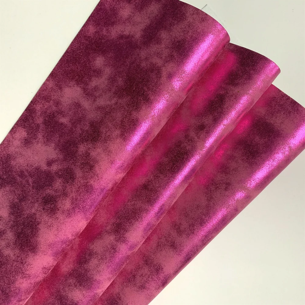 2021 Rose gold metallic faux leather rolls for crafts