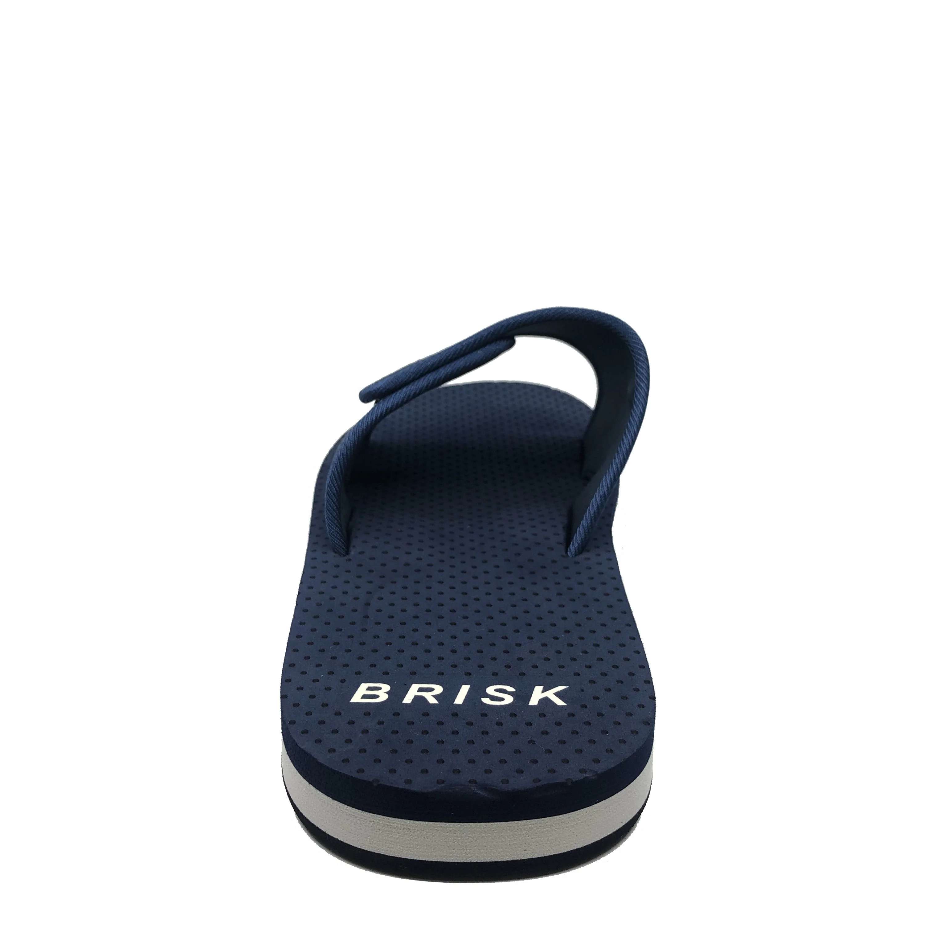 Super soft flat footwear adjustable navy upper sandals fashion shoes men slides slippers.