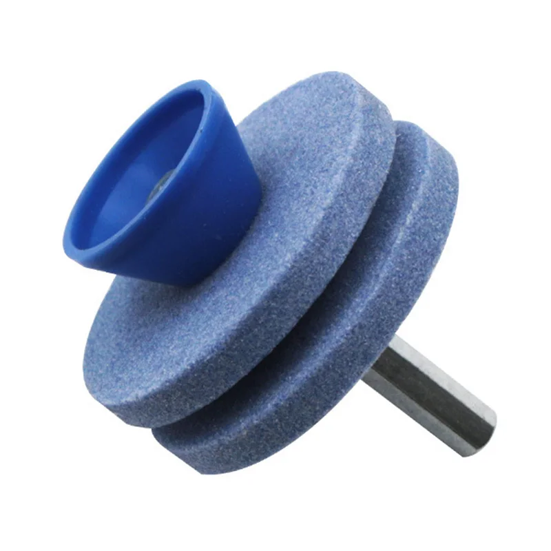 Lawn Mower Sharpener Four-layer Whetstone Lawnmower Blade Sharpener Grinding Universal Grinding Drill Tool Garden tools