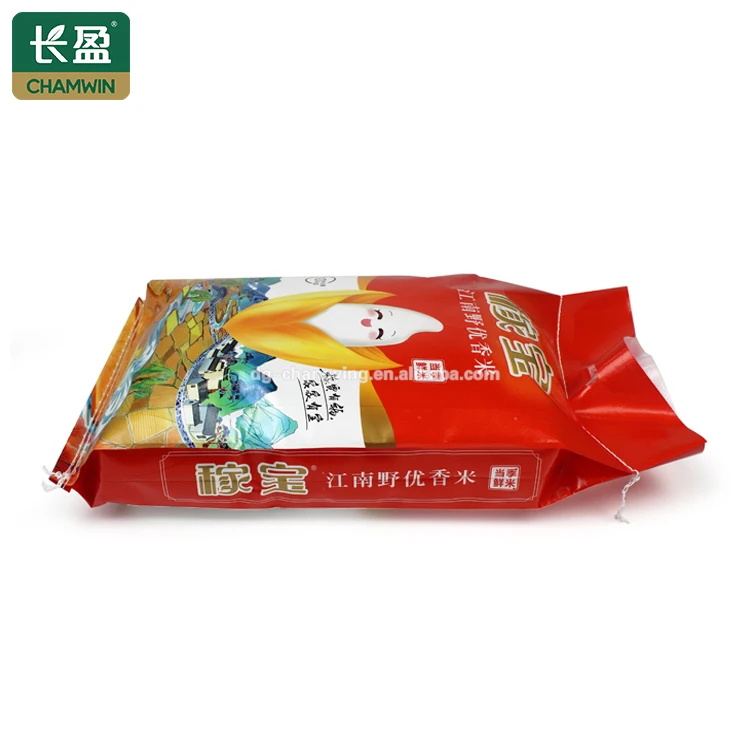 High quality 25kg woven rice sack manufacturer philippines packaging bag pp packing bags for rice and sugar