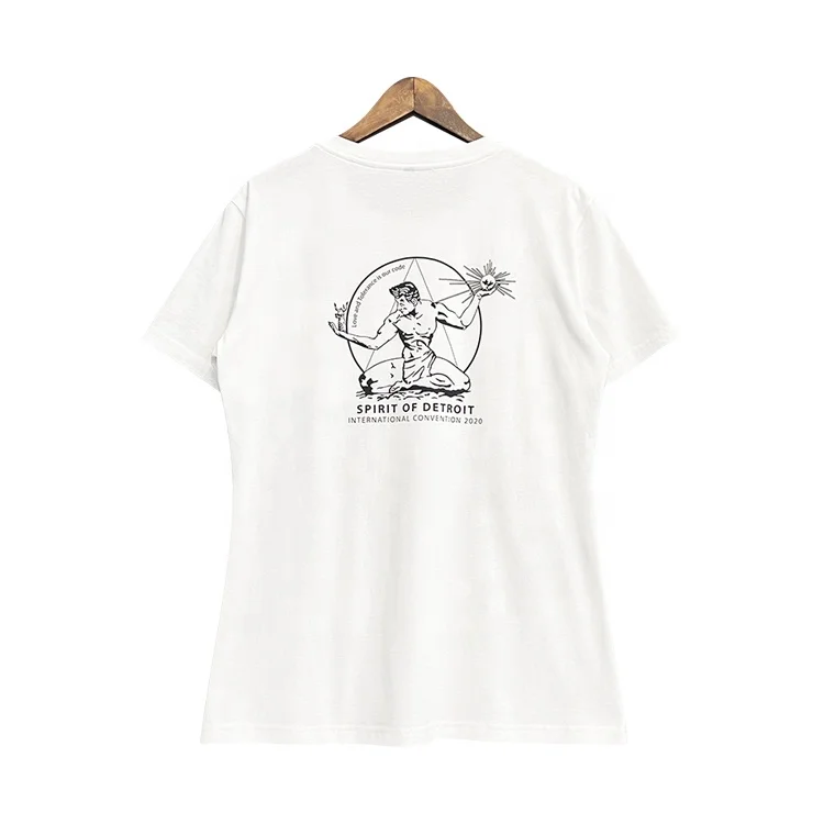 100% cotton high quality pocket t-shirt digital printing slim fit custom logo round neck graphic tees t-shirt for men