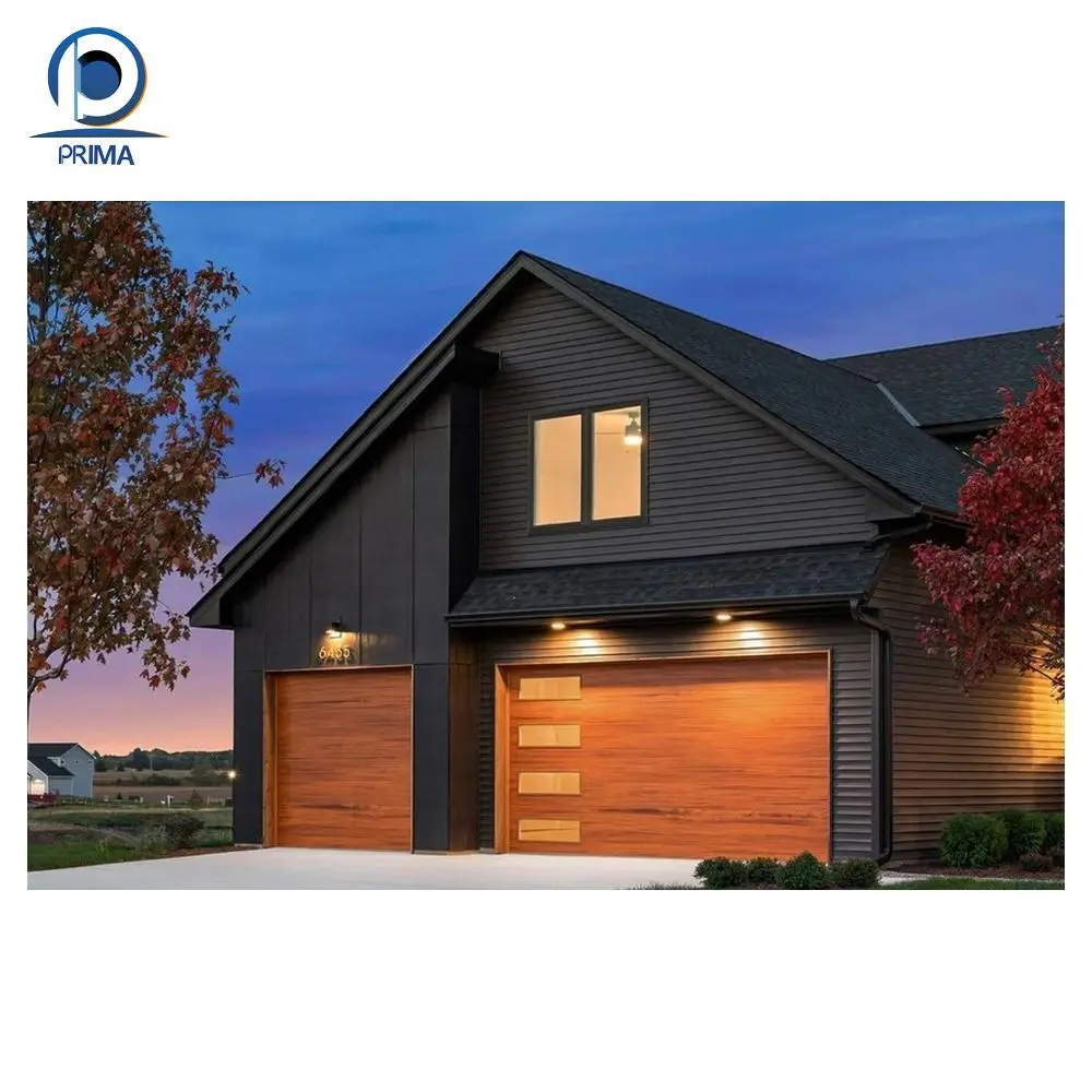 Orient High Quality Stackable Garage Door 16x8 9x8 See Walk Through Glass Modern Garage Doors for Villar